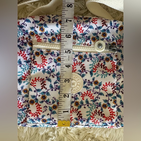 Kipling White and Blue Floral Crossbody Bag - Picture 7 of 11